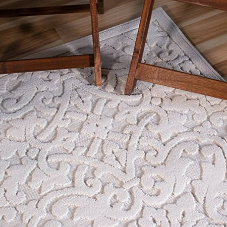 Natural Ivory 1'11 x 7'6 Orian Rugs Boucle Collection 397062 Indoor/Outdoor High-Low Biscay Runner Rug Natural Ivory 1'11 x 7'6 Orian Rugs Boucle Collection 397062 Indoor/Outdoor High-Low Biscay Runner Rug